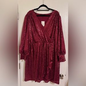 Red sequin Eloquii dress